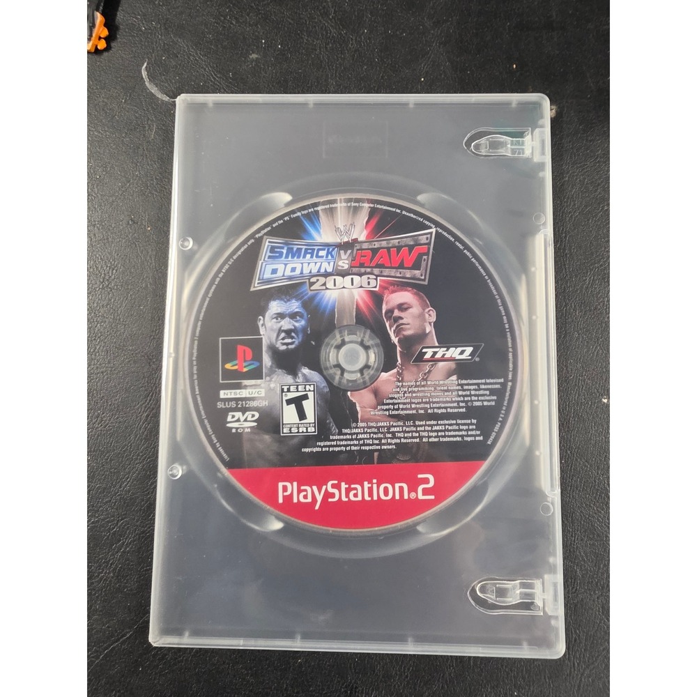 WWE SmackDown vs Raw 2006 Sony PlayStation 2 PS2 Disc Only SLUS 21286GH